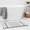 20x34 Fine Chenille Memory Foam Bath Rug Dark Gray - Threshold™