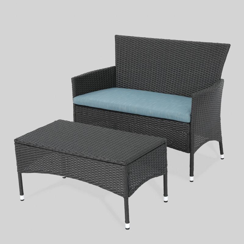 Malta 2pc Outdoor Seating Set - Christopher Knight Home, 3 of 10