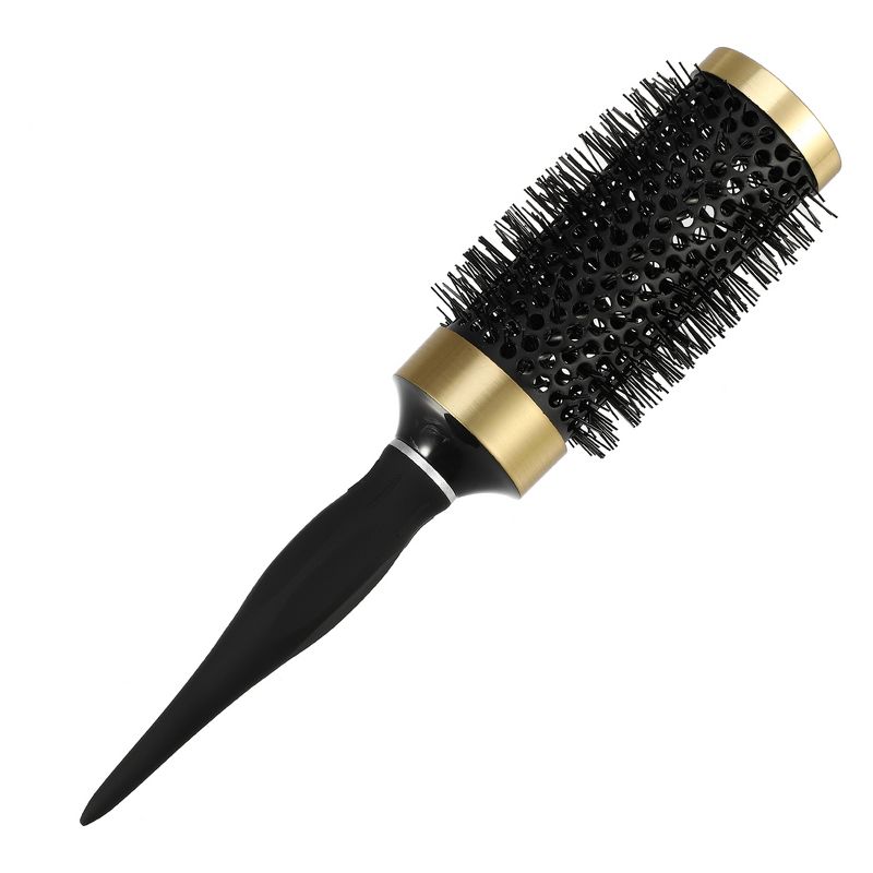 Unique Bargains Round Hair Brush Nano Thermal Ceramic Black 1.77", 3 of 7