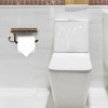Unique Bargains Toilet Paper Holder Wall Mounted with Phone Shelf Aluminum Alloy Waterproof Holder - 2 of 4