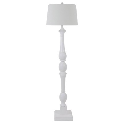 61" 3-way Crossmill Baluster Floor Lamp White - Decor Therapy