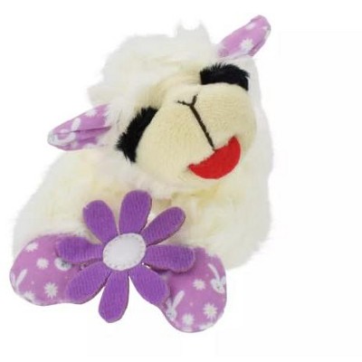 Multipet Lamb Chop Mini Flower Bunny Print Dog Toy
