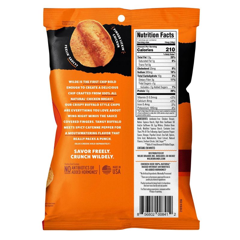 Wilde Brand Protein Chips - Buffalo - 4ct, 5 of 10
