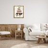 Stupell Industries Barnyard Buds Stacked Animals Floating Frame Canvas Art, Gold, 25" x 31" - 3 of 4