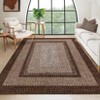 Washable Area Rugs for Living Room Non Slip Modern Braided Print Rug - 2 of 4