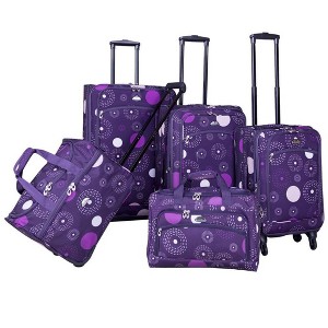 American Flyer Fireworks 5-Piece Spinner Luggage Set - 1 of 4