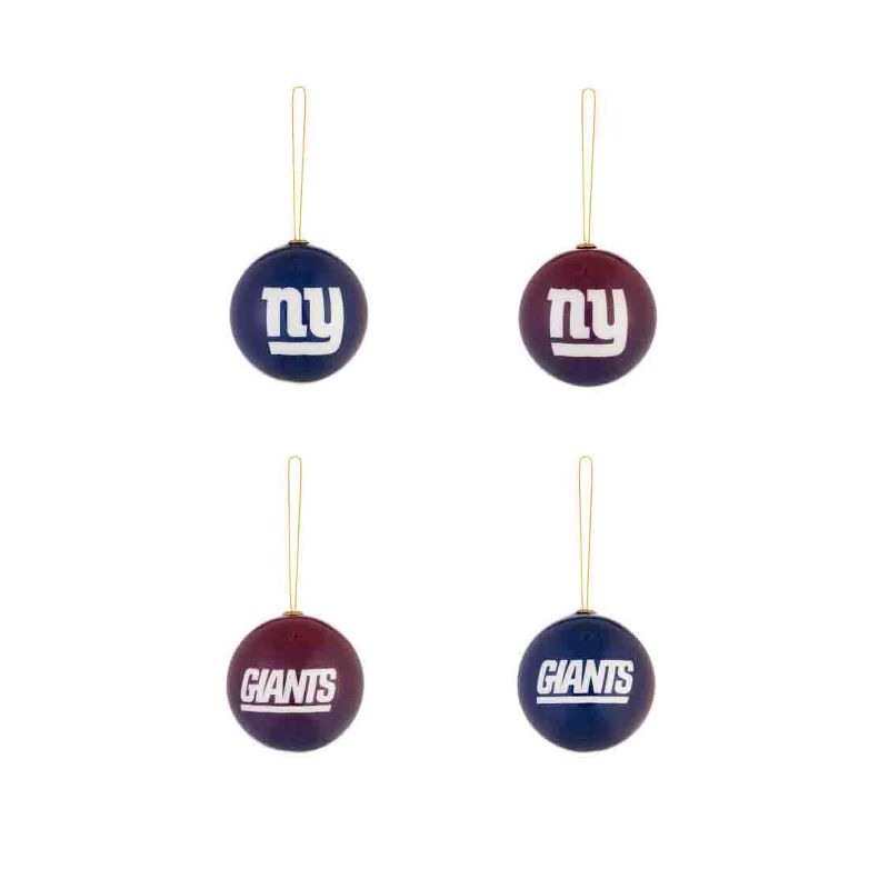 Evergreen Holiday Ball Ornaments, Set of 12, New York Giants, 3 of 5