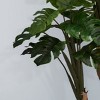 TopComfy Artificial Trees 83in Artificial Monstera Tree Large Fake Monstera Tree Potted Monstera Tree for Floor Decor, Green, 43.25"*43.25"*82.75" - 4 of 4