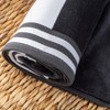 Cabana Stripe Oversized Cotton Beach Towel by Blue Nile Mills - 3 of 4