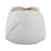 Modern Ceramic Planter with Textured Design - Indoor & Outdoor Ceramic Flower Pot for Home & Garden - Decorative Plant Pot - 7" White - 4 of 4
