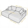 Myinda 2-Piece Oversized Boneless Compression Sofa Couch, Corduroy  Loveseat, No Assembly Required - 2 of 4