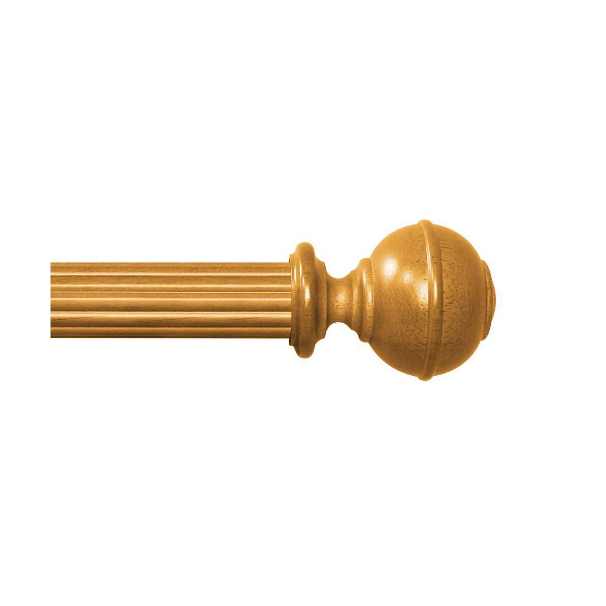 umi Home Furnishings 4ft 4ct Mix and Match Wood Single Rod Heritage Oak - thumbnail 8