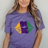 Simply Sage Market Women's Mardi Gras Lips Short Sleeve Graphic Tee - 2 of 4