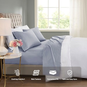 600 Thread Count Cotton Blend Deep Pocket Ultra Soft Fuzzy Sheet Set, Prime Bedding Sets for Bedroom, Cozy Winter Bedding for Luxury Decor Style, Machine Washable Fitted Sheet for Queen / King Size, Xmas Bedding - 1 of 4