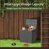 Yardgrace 30/45/80/100 Gallon Deck Box Weather Resistant Storage and Seating Outdoor Deck Box - 3 of 4