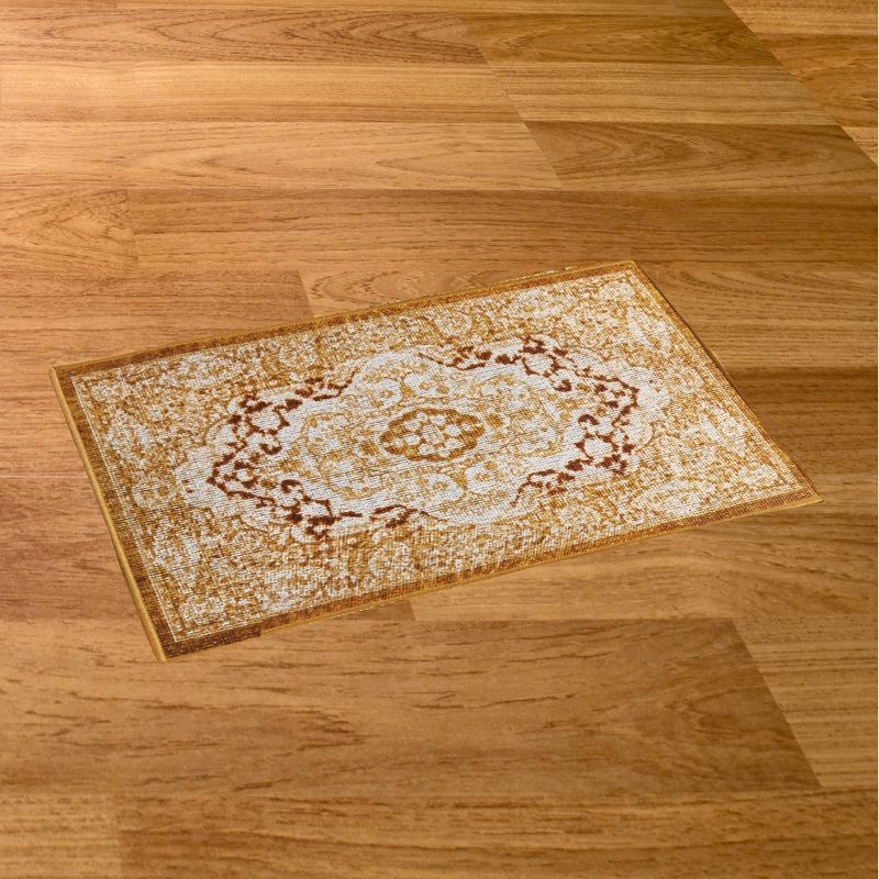 Collections Etc Classic Medallion Design Accent Rug with Skid-Resistant Backing - Perfect for Any Room in Home, 2 of 3