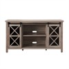 58" Modern Farmhouse TV Stand in Gray Oak Wood - Henn&Hart - 4 of 4