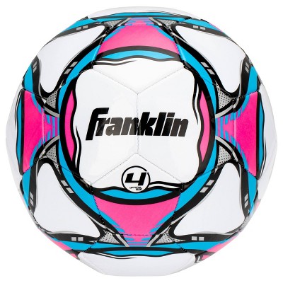 Franklin Sports 2025 Girls' Size 4 Competition Soccerball - Pink/Teal