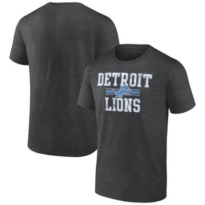 Men's Pro Standard Gray Detroit Lions Team Classic Bristle Slim-Fit T-Shirt