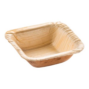 Smarty Had A Party 3" Square Palm Leaf Eco Friendly Mini Bowls - 100 pcs - 1 of 4