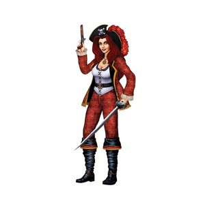 Beistle Jointed Bonny Buccaneer, 3' 2", (3/Pkg) Multicolored - 1 of 1