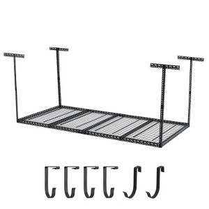 Overhead Garage Storage Rack ,Steel Ceiling Shelves  Capacity,Height Adjustable 22-40 Inches,Space-Saving for Attic Basement Shed (4/6 Posts) - 1 of 4