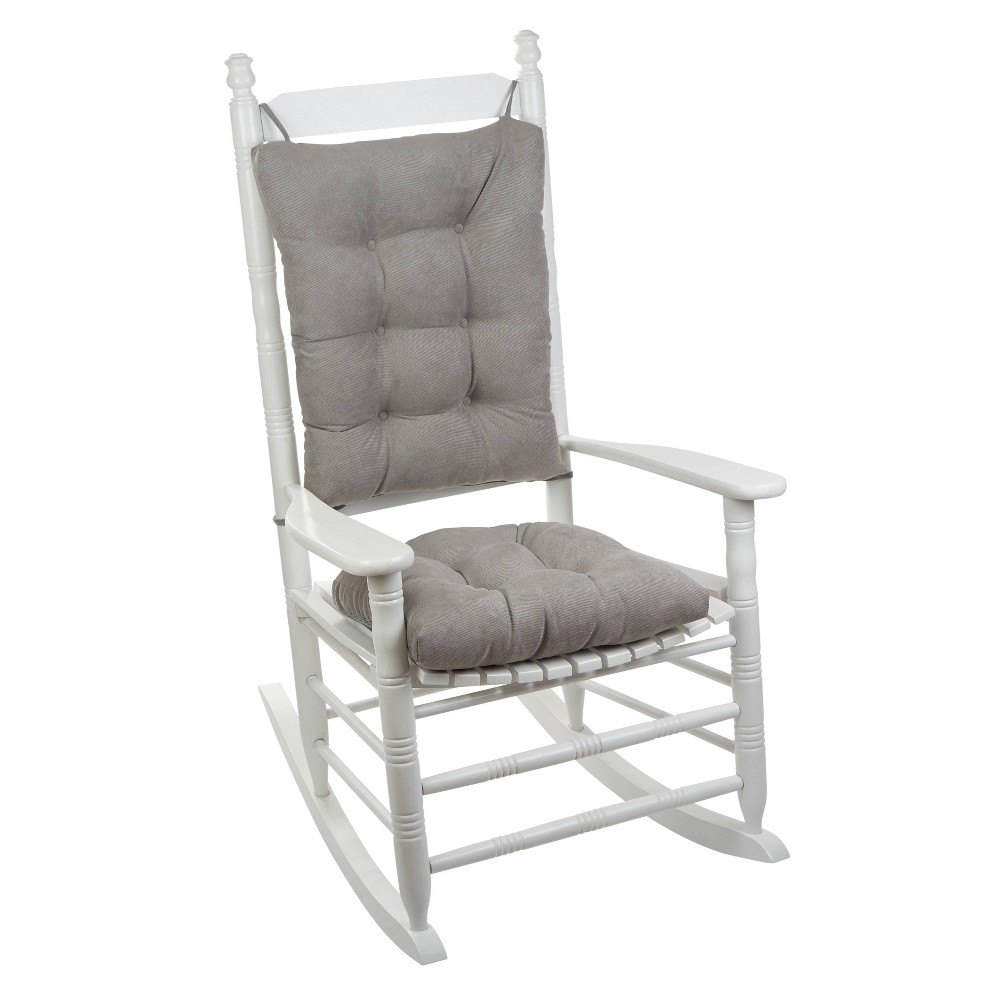 Gripper Twillo Jumbo Rocking Chair Seat and Back Cushion Set Gray -  84591399