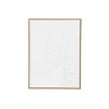 Olivia & May 32"x24" Canvas Abstract Framed Wall Art with Brown Frame White: Modern Decor, Vertical Orientation, Plastic Frame - 2 of 4