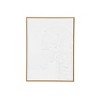 Olivia & May 32"x24" Canvas Abstract Framed Wall Art with Brown Frame White: Modern Decor, Vertical Orientation, Plastic Frame - image 2 of 4