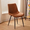 Okak Modern Style Minimalist-Design Home Dining Chairs for Kitchen Dining Room,Solid Frame Armless Seating Dining Chair Set of 4 - 3 of 4