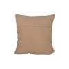 18X18 Inch Hand Woven Modern Plaid Pillow Tan Cotton With Polyester Fill - Foreside Home & Garden - 4 of 4