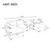 Modern Large U-Shape Sectional Sofa, 2 Large Chaise with Removable Ottomans for Living Room - 4 of 4