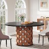 Tribesigns 47" Round Dining Table, Farmhouse Kitchen Table for 4-6 People - 4 of 4
