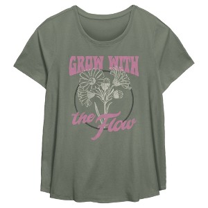 Women's Lost Gods Grow With the Flower T-Shirt - 1 of 3