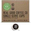 Real Good Coffee Single Use Coffee Pods - Extra Dark Organic Coffee - Compatible with Keurig 2.0 Brewers and K-Cups - 72 Count - 2 of 4