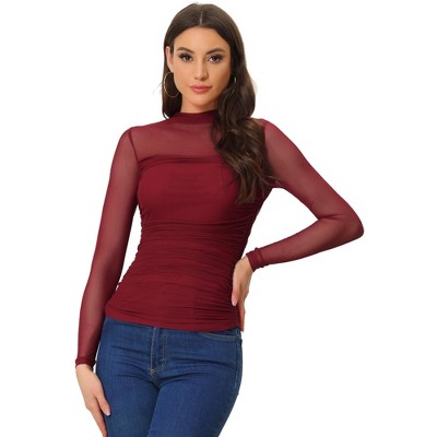 Ballet Women Allegra K Knit Tops For Women's Short Sleeve