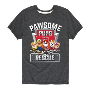 Boys' - Paw Patrol - Pawsome Pups To The Rescue Short Sleeve Graphic T-Shirt - 1 of 4