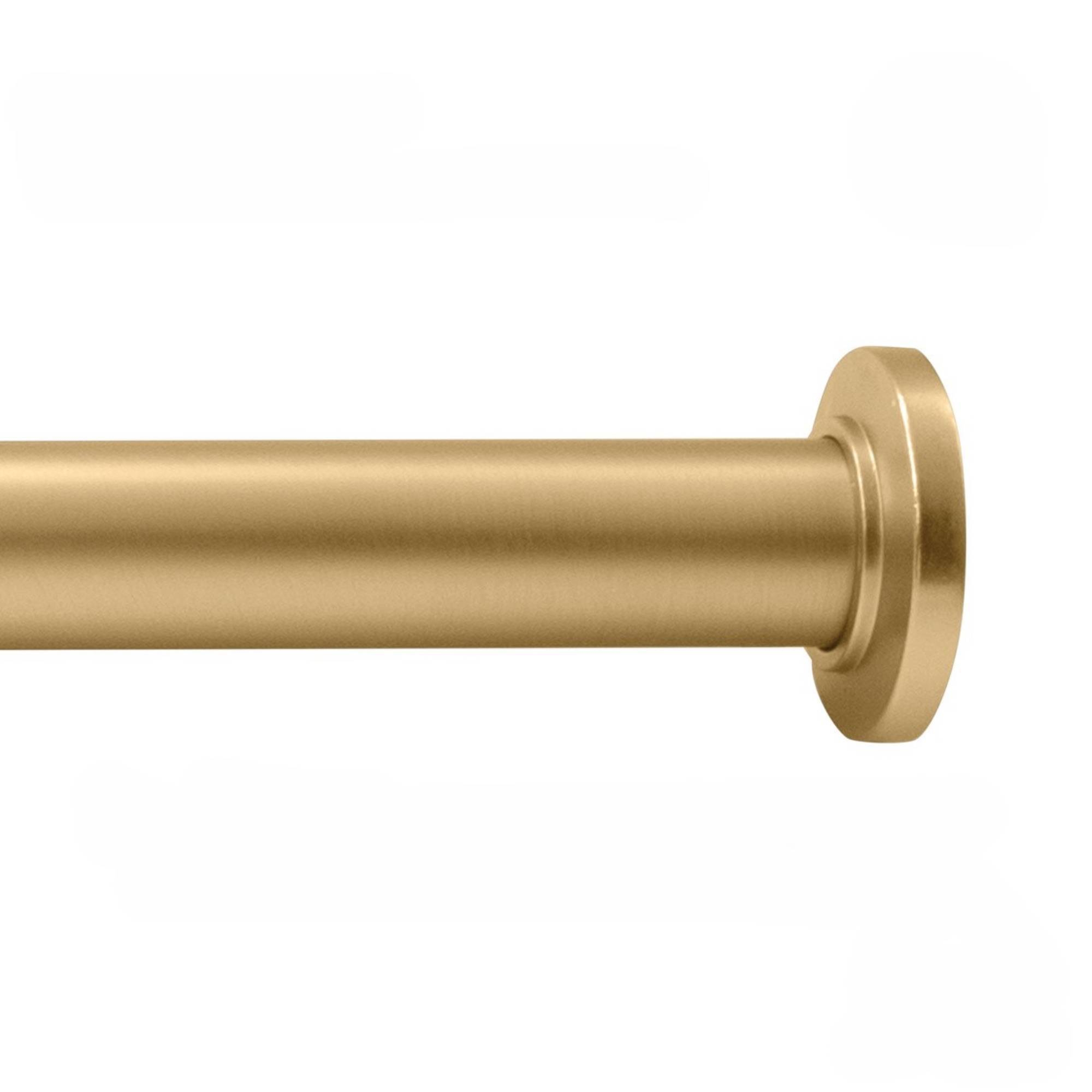 Moda at Home 41"-76" Draper Tension Shower Curtain Rod Gold