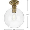 Progress Lighting, Hansford, 1-Light Flush Mount, Vintage Brass, Clear Globe Shade - 2 of 4