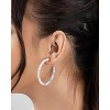 SHINE by Sterling Forever 2" Resin Stud Hoop Earrings - 2 of 3