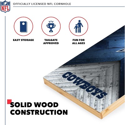Dallas Cowboys Blue and Gray Wood Cornhole Set