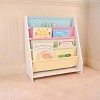 Kids Funnel Charlie White Kids Wooden Canvas Sling Magazine Bookcase - 3 of 4