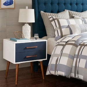 NicBex Nightstand with 2 Drawers,Modern Bedside Table with Unique Design,Side Table for Bedroom,Living Room - 1 of 4