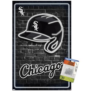 Trends International MLB Chicago White Sox - Neon Helmet 23 Unframed Wall Poster Prints - 1 of 4