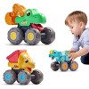 iPlay, iLearn Toddler Dinosaur Truck Toy, Baby Pull Back Toy Car 1 2 3 Year Old Boy - 2 of 3