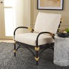 Meara Accent Chair W/ Cushion - ACH6523 - White/Black - Safavieh - 2 of 4