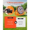 VEVOR Inflatable Soccer Dart Board, over 6 ft High Giant Soccer Dart Board with 4 Kick Balls 6 Darts 6 Axe & Air Pump, 3-Min Setup, Orange - 4 of 4