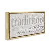 Stupell Industries Family Traditions Heartfelt Phrase, 31" x 14" - 3 of 4