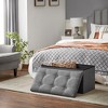 SONGMICS Storage Ottoman Bench Ottoman with Storage Footstool Hold up to 660 lb for Bedroom Living Room - 3 of 4