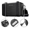 Byootique Portable Hard Shell Aluminum Handbag with Adjustable Strap Crossbody Cosmetic Case Clutch for Women - 2 of 4
